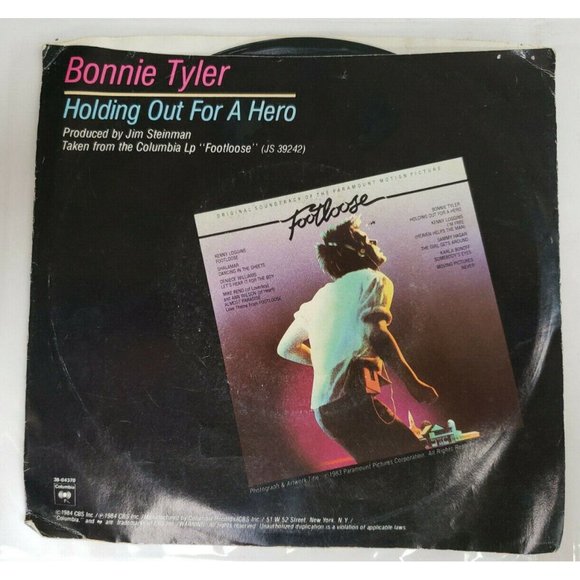 45RPM Bonnie Tyler Holding Out for a Hero Faster than the Speed of Night (112R) - Picture 2 of 4